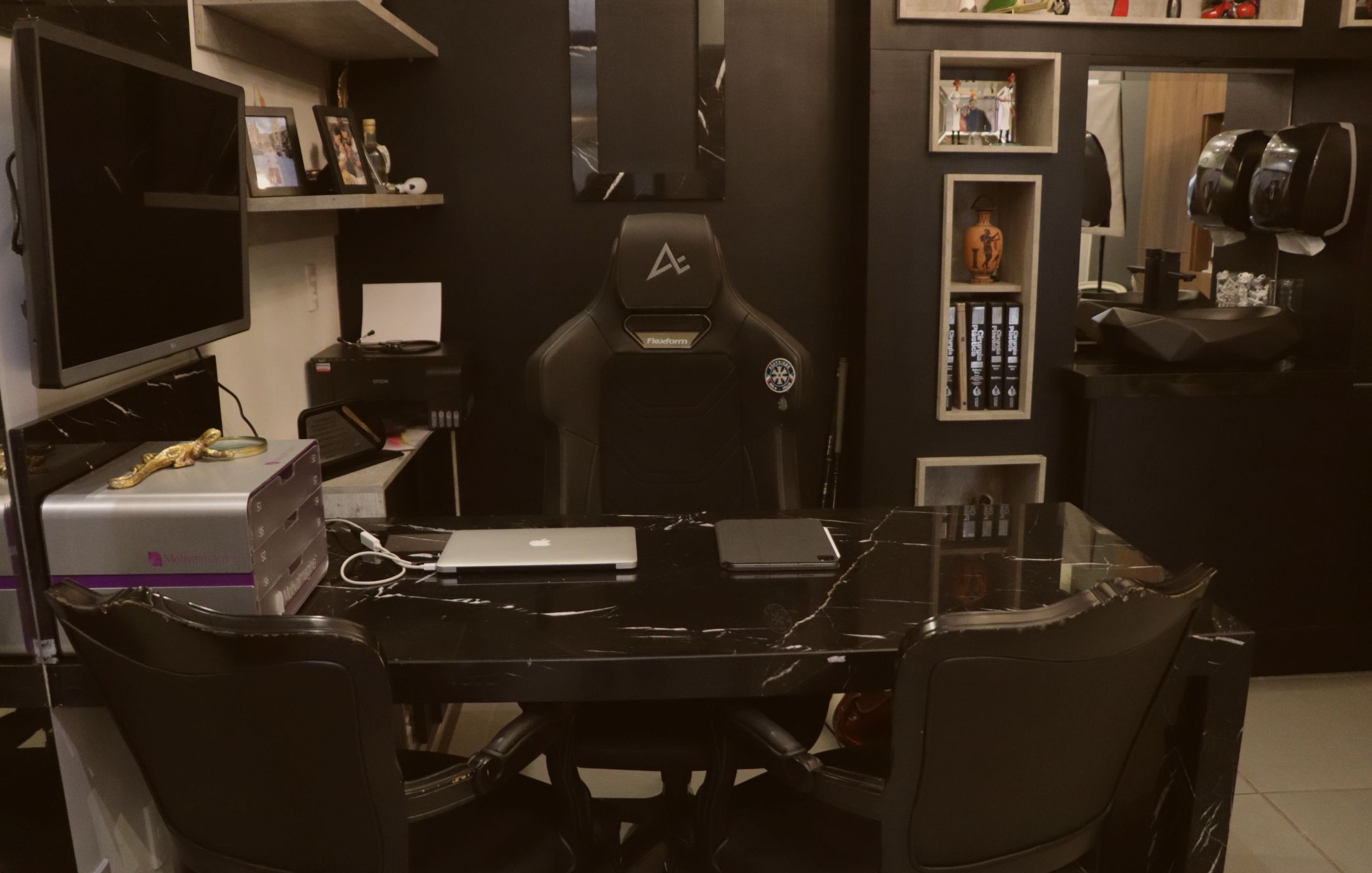 Ambiente de consultório para atendimento individual